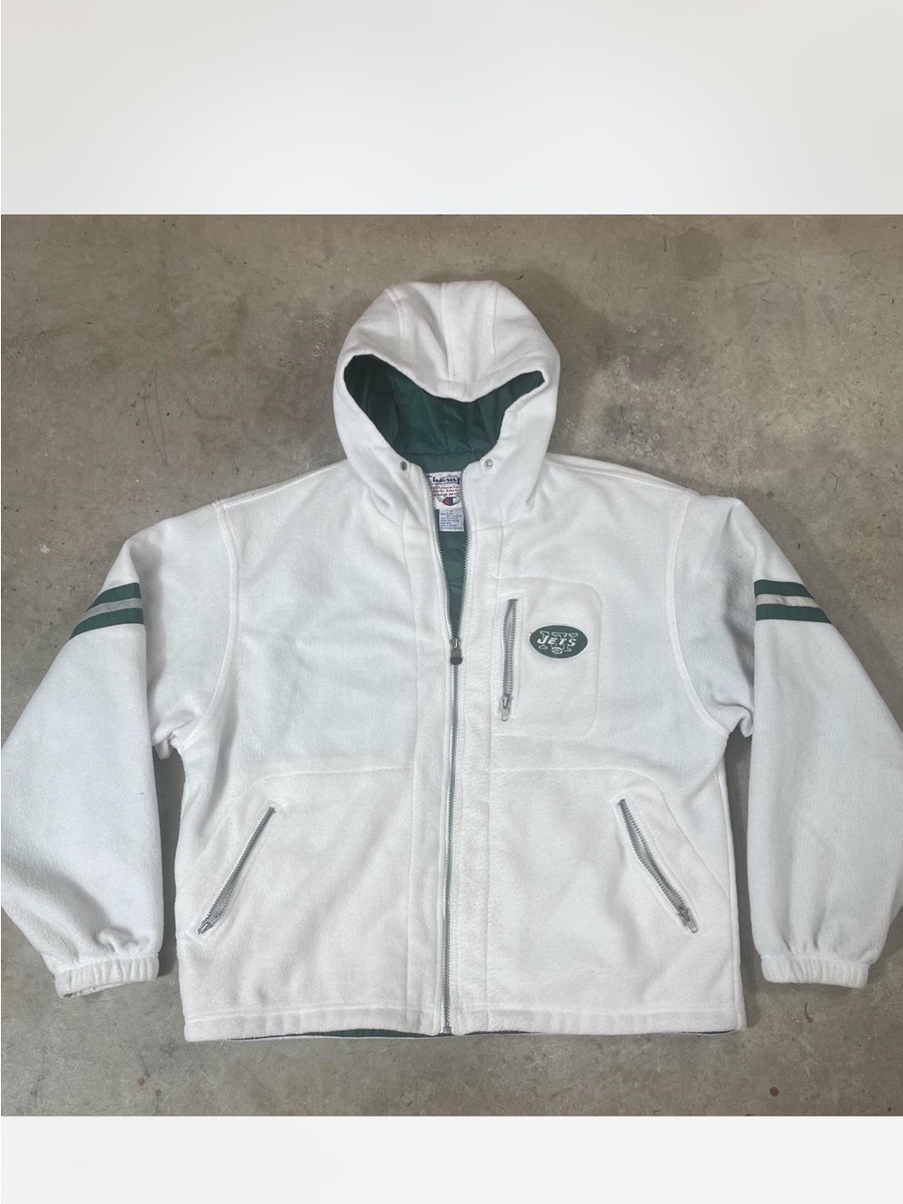 Champion NY Jets Fleece Zip Up Hoodie